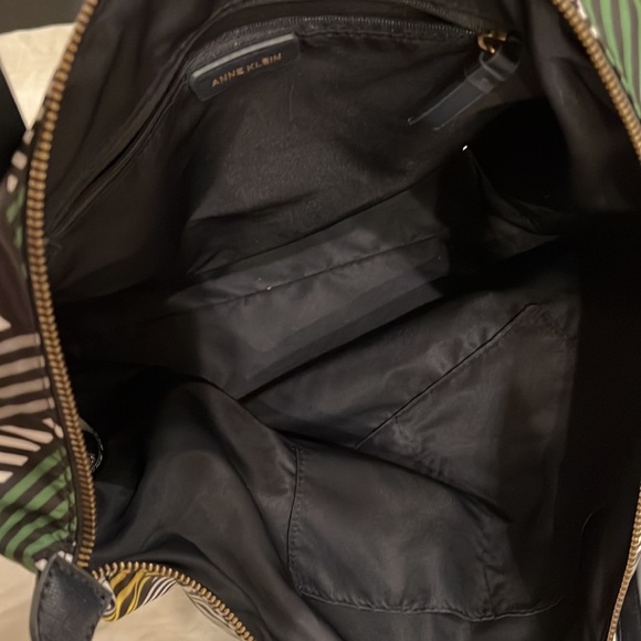 Anne Klein abstract striped nylon tote - Picture 6 of 6